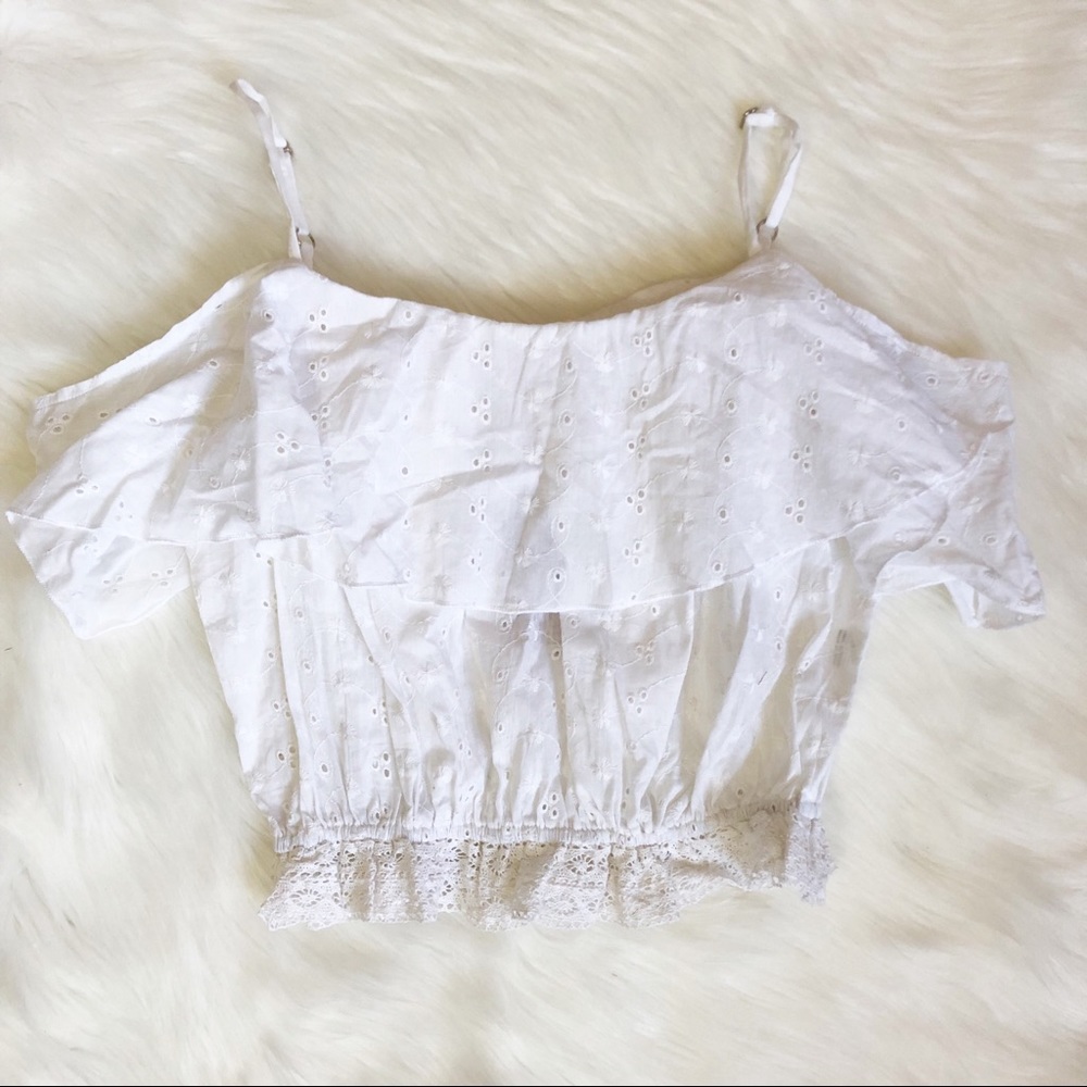 Vagamundo Lola Eyelet Crop Top XS - Picture 2 of 8
